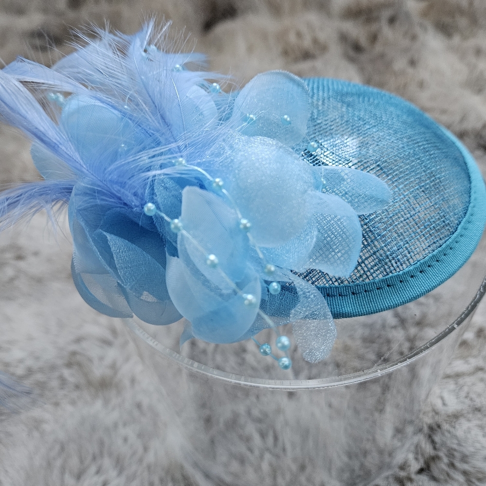 Turquoise Blue Small Fascinator